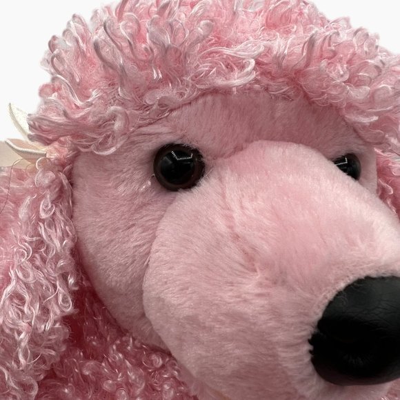 Build A Bear French Pink Poodle Dog Puppy Plush Stuffed Animal Toy Boucle BABW - Picture 3 of 13